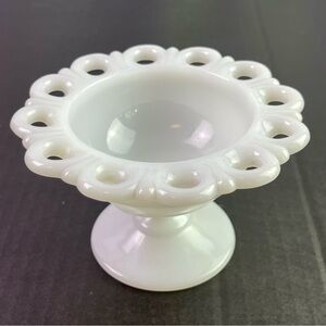 Anchor Hocking White Glass Compote Dish